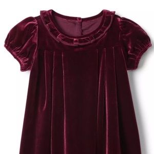 Baby Gap Red burgundy velvet dress 0-3m